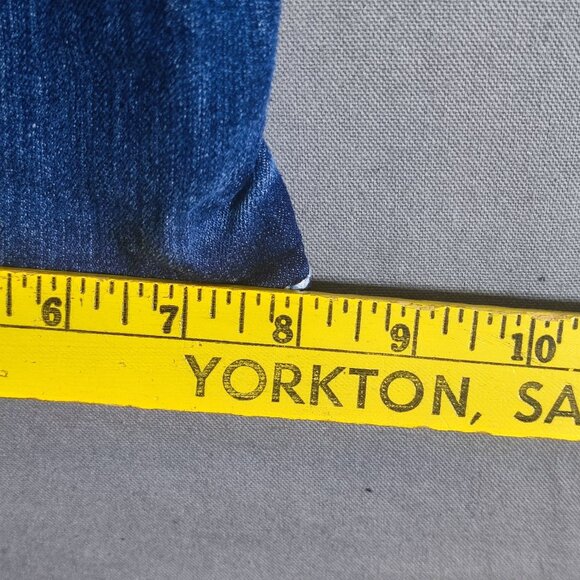 Maurices jeans women's size 5/6 ink blue colour Low rise Boot cut Embroidered - Picture 14 of 14